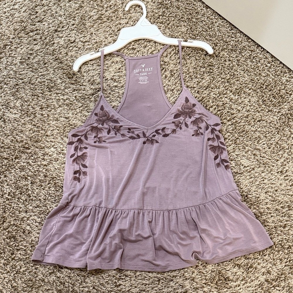American Eagle Outfitters Lavender Camisole Top